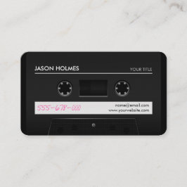 Cassette Mix Tape Retro Coole Visitenkarte