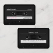Cassette Mix Tape Retro Coole Visitenkarte (Vorne/Hinten)
