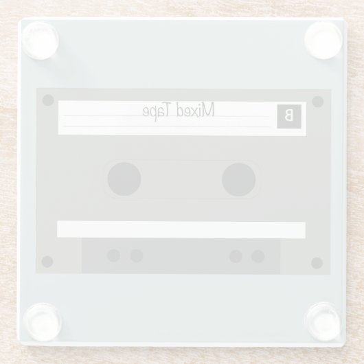 Cassette, Mixed Tape Glasuntersetzer (Rückseite)