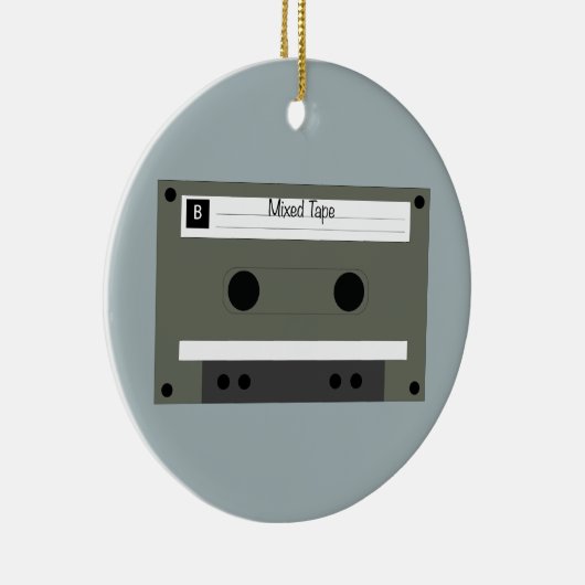 Cassette, Mixed Tape Keramik Ornament (Rechts)