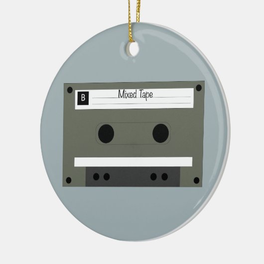 Cassette, Mixed Tape Keramik Ornament (Links)