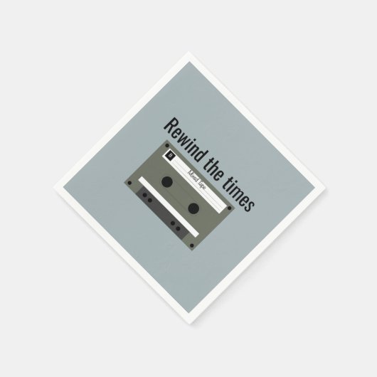 Cassette, Mixed Tape Serviette (Ecke)