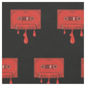 Cassette-Muster für Rotes Herz Stoff (Nahaufnahme)