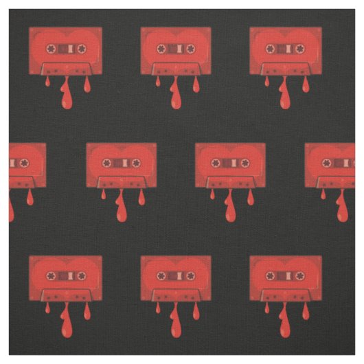 Cassette-Muster für Rotes Herz Stoff (Muster)