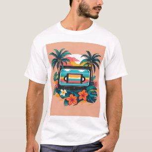 Cassette Palms - T-Shirt für tropische Musik