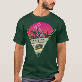 Cassette Synthwave Tropical 80er Vaporwave Music T T-Shirt