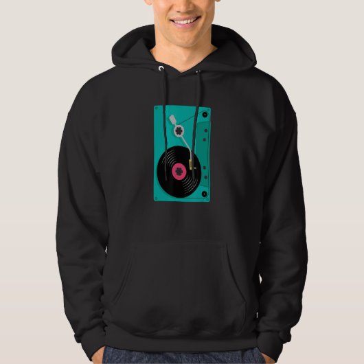 Cassette Tape Deck Recorder Record Player 80s Hoodie (Vorderseite)