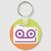 Cassette Tape Icon Schlüsselanhänger (Vorderseite)