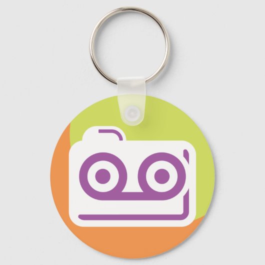 Cassette Tape Icon Schlüsselanhänger (Vorderseite)