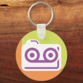 Cassette Tape Icon Schlüsselanhänger (Vorderseite)