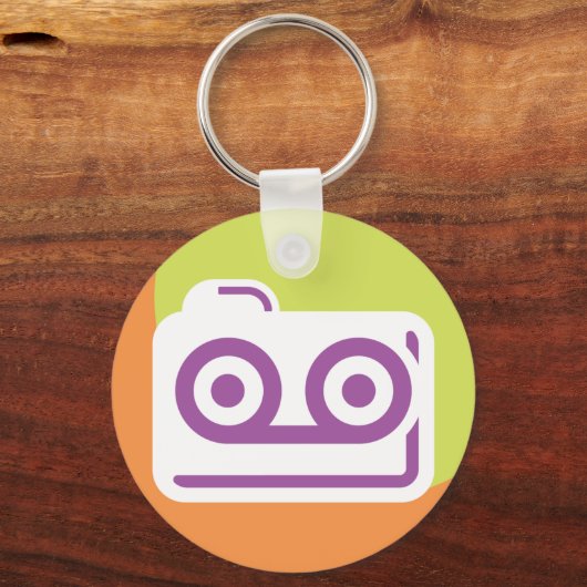 Cassette Tape Icon Schlüsselanhänger (Vorderseite)