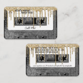 Cassette-Tape-Mixtape für den Tropfen des Silver G Visitenkarte (Vorne/Hinten)