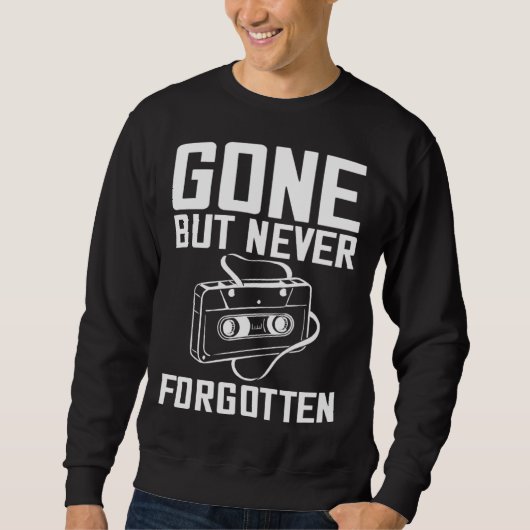 Cassette Tape Music Player Recorder Mix Audio Coll Sweatshirt (Vorderseite)