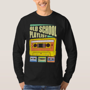Cassette Tape Music Retro 80er Old School Playlist T-Shirt