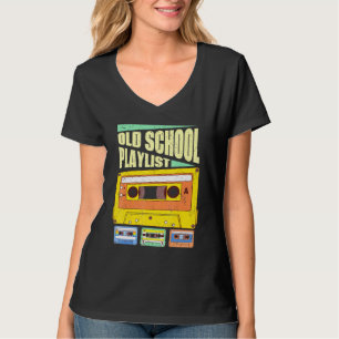 Cassette Tape Music Retro 80er Old School Playlist T-Shirt