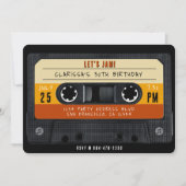 Cassette Tape Retro Geburtstagsparty Einladung (Vorderseite)
