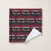 Cassette Tapes Bath Towels Badhandtuch Set (Waschlappen)