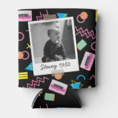 Cassette Tapes Eighties 80's 40th Birthday Photo Dosenkühler (Vorderseite)