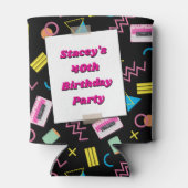 Cassette Tapes Eighties 80's 40th Birthday Photo Dosenkühler (Rückseite)