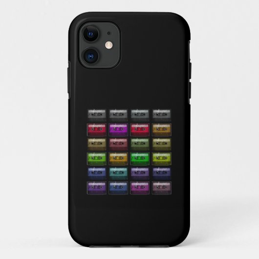 CASSETTE TAPES RETRO MUSIC LOVER Case-Mate iPhone HÜLLE (Rückseite)
