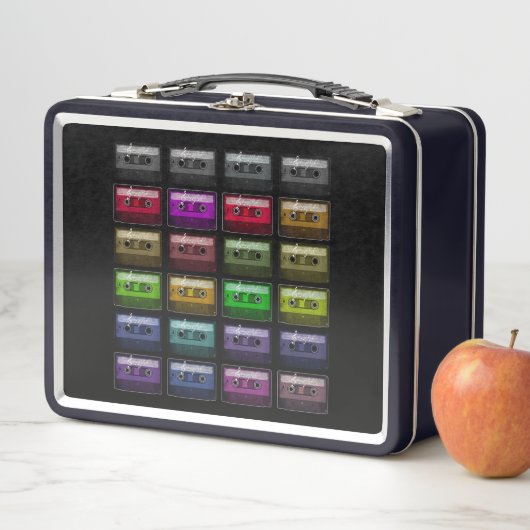 CASSETTE TAPES RETRO MUSIC LOVER METALL BROTDOSE (Beispiel)