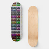 CASSETTE TAPES RETRO MUSIC LOVER SKATEBOARD (Vorderseite)