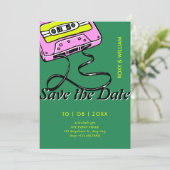 Cassette wedding  save the date (Stehend Vorderseite)