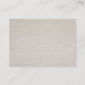 Cassette Wedding Song Anfrage Elegante Lineneinsat Begleitkarte (Rückseite)