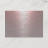 Cassette Wedding Song Anfrage rosa Metallic Beilag Begleitkarte (Rückseite)