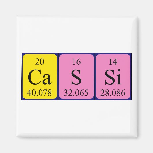 Cassi Periodenmagnet Magnet (Vorne)