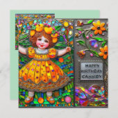 CASSIDY ~ Happy Birthday ~ Blume ~ (Vorne/Hinten)