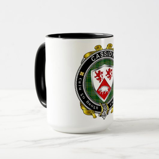 Cassidy Irish Shield Abzeichen Tasse (Vorderseite Links)