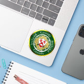 Cassidy Irish Shield & Celtic Cross Personalisiert Aufkleber (Laptop mit iPhone)