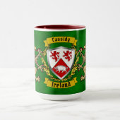 Cassidy Irish Shield & Griffins Personalisiert Tasse (Zentrum)