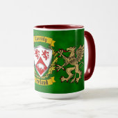 Cassidy Irish Shield & Griffins Personalisiert Tasse (VorderseiteRechts)