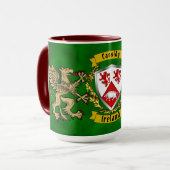 Cassidy Irish Shield & Griffins Personalisiert Tasse (Vorderseite Links)