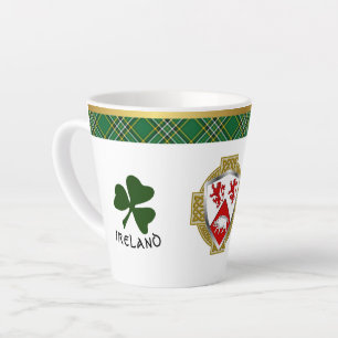 Cassidy Irish Shield & Tartan Personalisiert Milchtasse