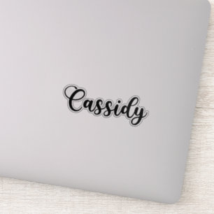 Cassidy Name - Handgeschriebene Kalligrafie Aufkleber