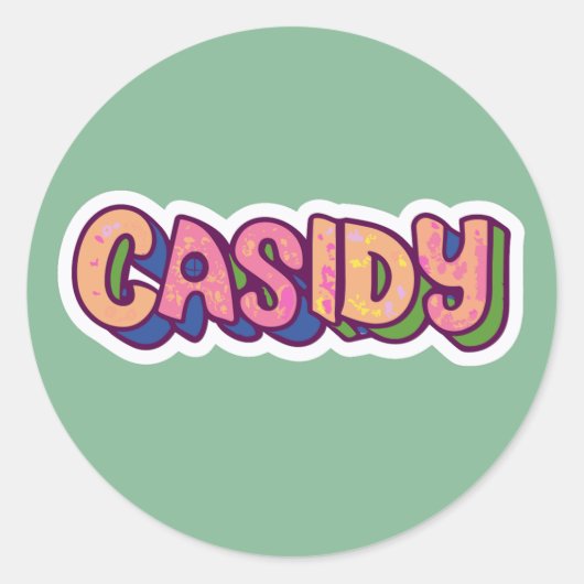 Cassidy Name Stickers (Vorderseite)