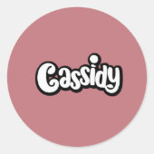 Cassidy Name Stickers (Vorderseite)