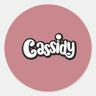 Cassidy Name Stickers