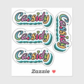 Cassidy Name Stickers Aufkleber (Blatt)