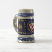 Cassidy/O'Cassidy Irish Shield Griffin Stein Bierglas (Vorderseite Links)