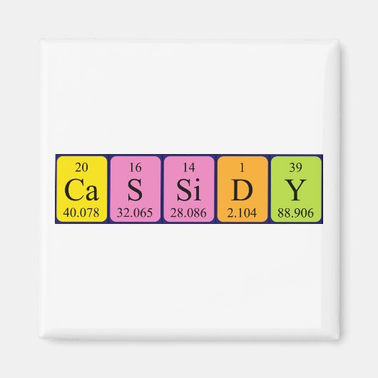 Cassidy Periodenmagnet Magnet (Vorne)