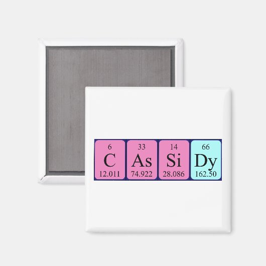 Cassidy Periodenmagnet Magnet (Vorderseite/Rückseite)