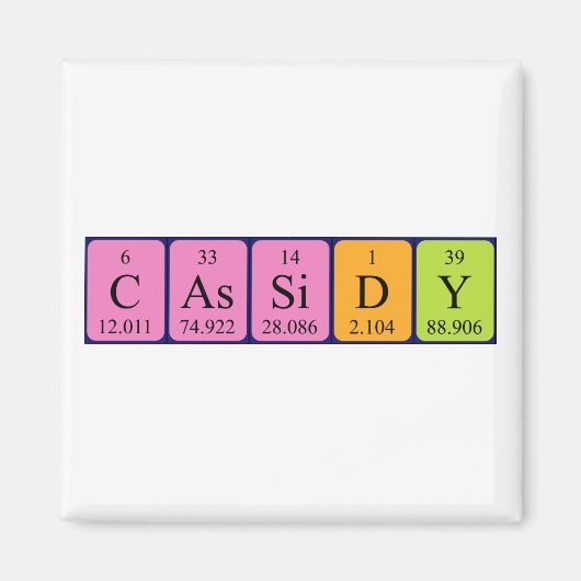 Cassidy Periodenmagnet Magnet (Vorne)