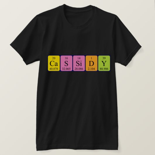 Cassidy Periodenname Shirt (Design vorne)