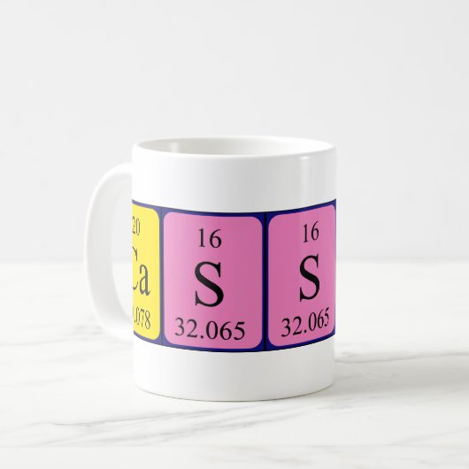 Cassidy Periodenname Tasse (Vorderseite Links)