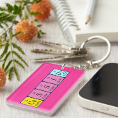 Cassidy Periodenschlüsselring Schlüsselanhänger (Vorderseite rechts)