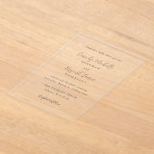 Cassidy Traditionelle Hochzeit Acryleinladungen (Ablage )